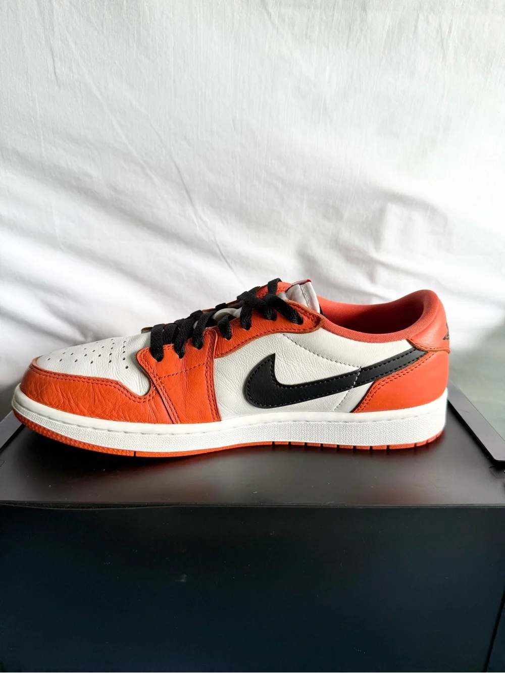 AUTHENTIC Jordan 1 Low “Shattered Backboard” Starfish Orange size 10 CZ0790-801